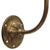 1910s German Holophane Glass Brass and Enamel Converted Gas Wall Lamp, 1900s For Sale - Image 5 of 6