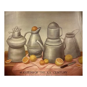 Vintage Fernando Botero Canadian Exhibition Print (1981, Offset Lithograph)/Still Life