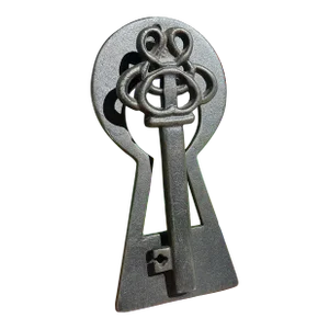 1970s Cast Iron Key Door Knocker