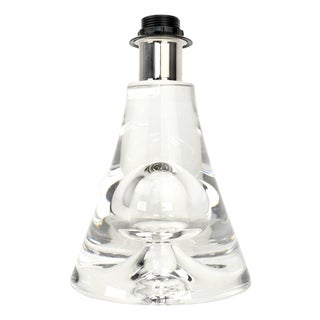 Mid 20th Century Mid Century Modern Bubble Crystal Glass Table Lamp For Sale