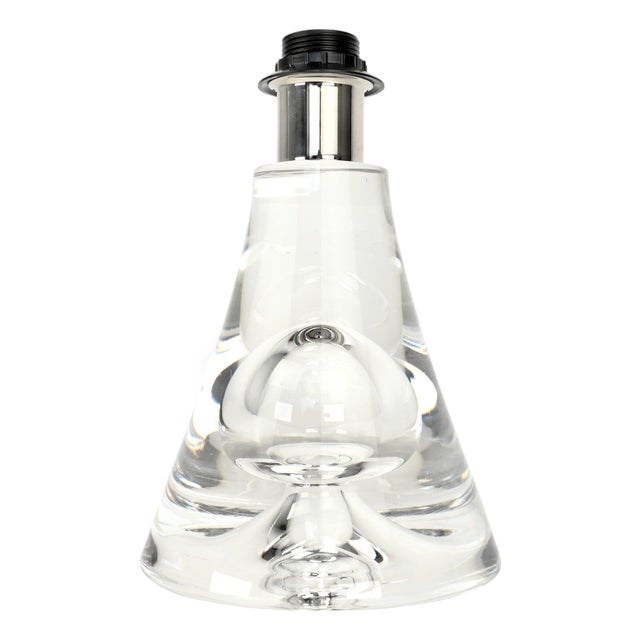 Mid 20th Century Mid Century Modern Bubble Crystal Glass Table Lamp For Sale