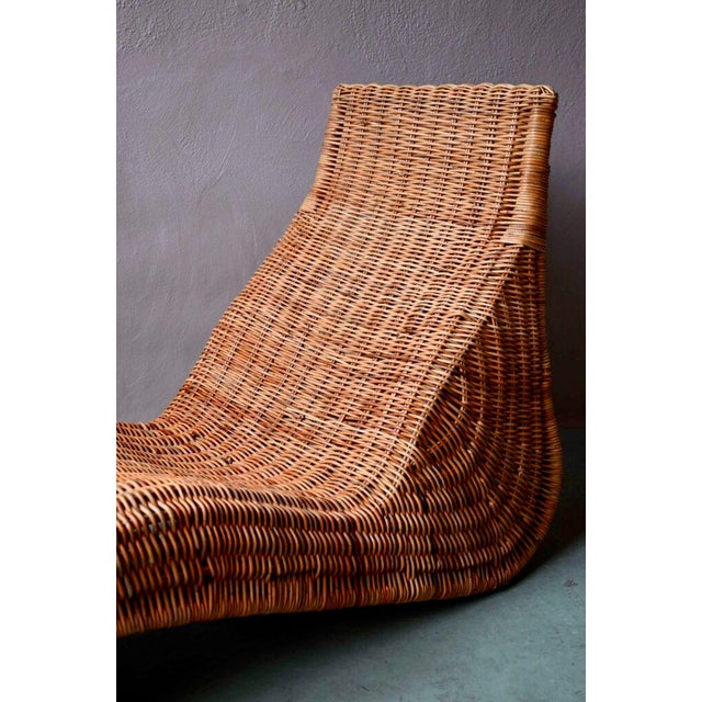 Vintage Rattan Chaise Lounge by Carl Öjerstam for Ikea For Sale - Image 11 of 18