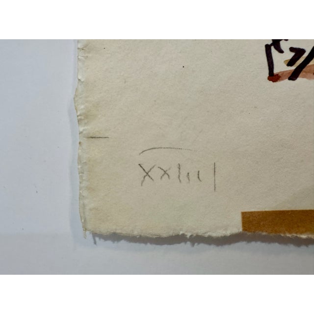 Henry Emil Salloch Original Watercolor on Paper Traditional Castilian Village, 1973. For Sale - Image 4 of 6