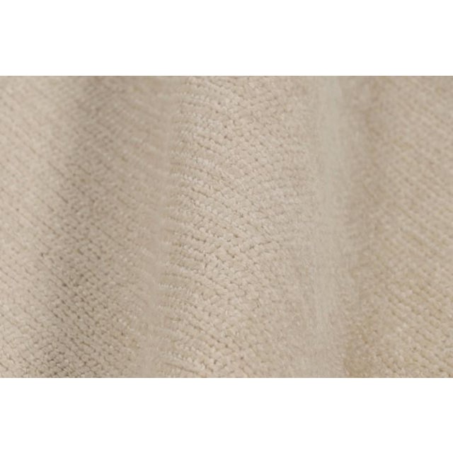 Textile Rug & Kilim’s Oversized Contemporary Textural Solid Rug in Cream and White Tones - 10x24 For Sale - Image 7 of 8