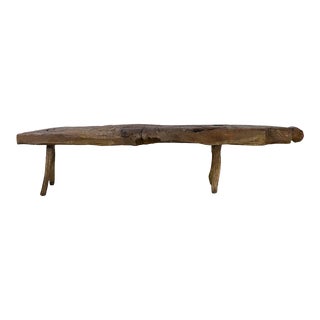 Big Size Solid Primitive Mesquite Bench For Sale