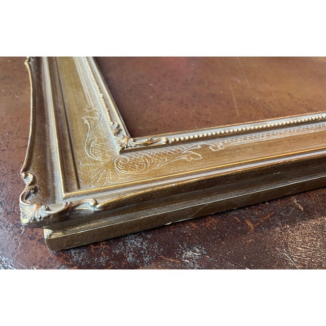 1980s Gold Art Nouveau Victorian Style Frame, Fits Art 16x20 For Sale - Image 5 of 10