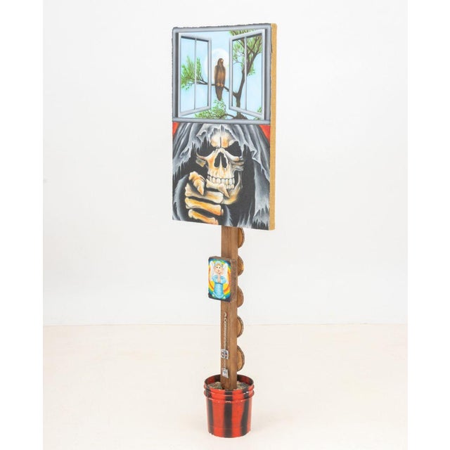 Red Mia Scarpa "Paradise City" Mixed Media Sculpture For Sale - Image 8 of 13