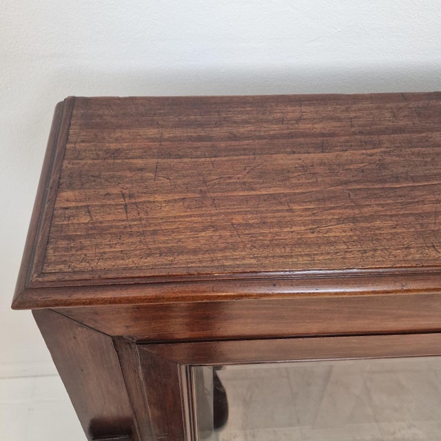 19th Century Mahogany Cartographic Display Cabinet with Drop-Front Viewing Table For Sale - Image 18 of 18