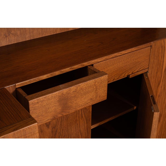 Dry Bar in Slavonian Oak by Giuseppe Rivadossi, 1980s For Sale - Image 12 of 17