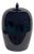 Black Monochrome Minimalistic Ovoid Round Teardrop Finial Lid Ceramic Jar For Sale