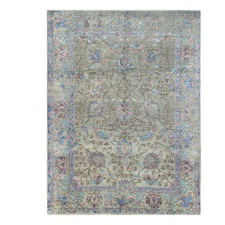 1990s Handwoven Transitional Area Rug 8x10 For Sale