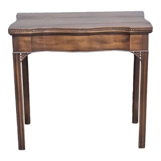 Mid 20th Century Kittinger Williamsburg Chippendale Style Mahogany Hall Table Game Table Cw 3 For Sale