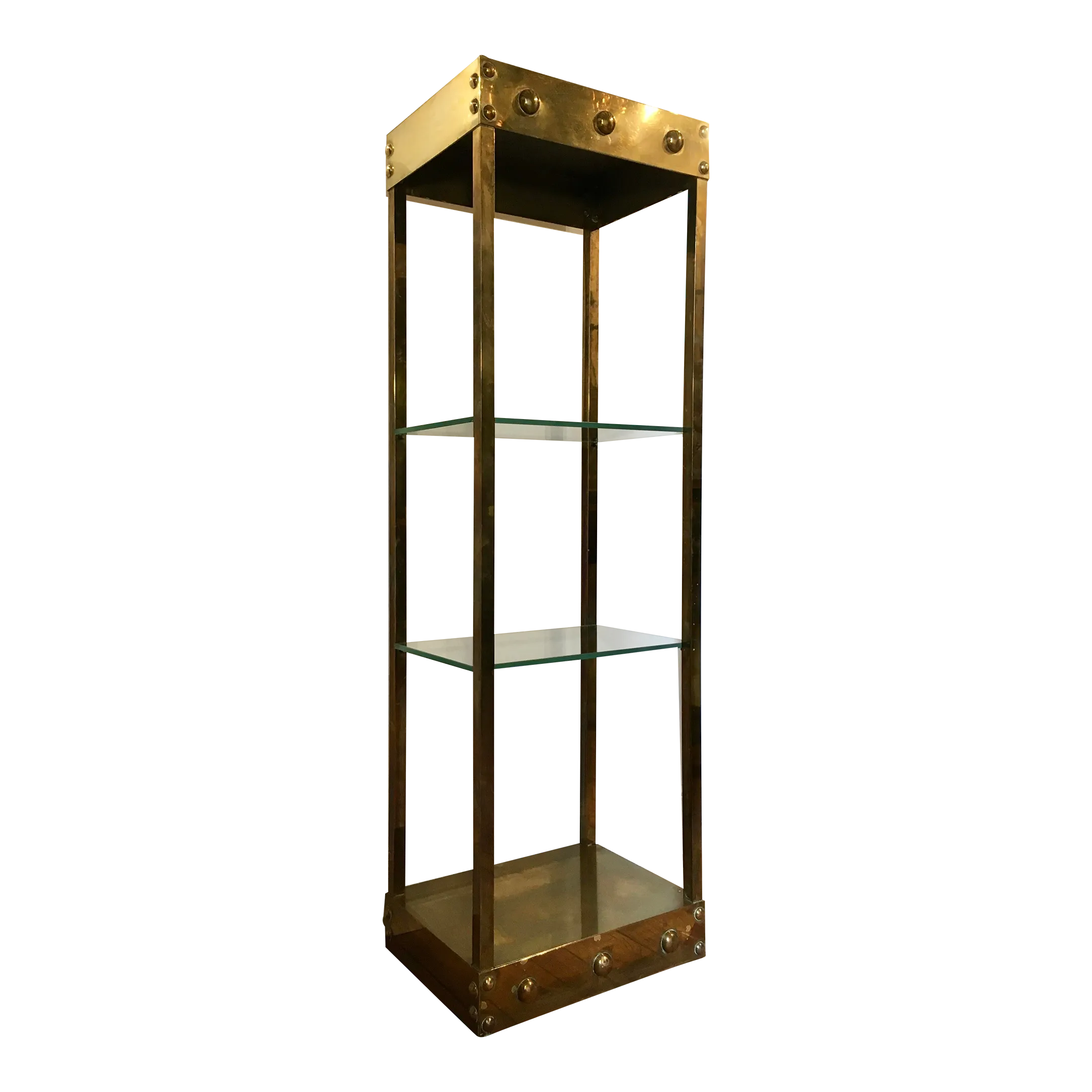Vintage Glass Shelving | Chairish