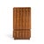 Tobago Brutalist Mid Century Walnut Armoire Dresser This armoire measures: 40 wide x 21.75 deep x 73.5 inches high Good...