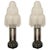French Art Deco "Waterfall" Table Lamps Signed by Sabino - a Pair For Sale - Image 13 of 13