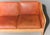 Wood Patina Leather Beech Frame Yngve Ekstrom Three Seat Sofa, Sweden, Minimalist For Sale - Image 7 of 12