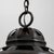This 1900s French copper pendant lantern features a striking openwork dome design that blends decorative artistry with...