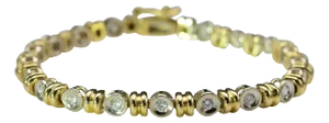 The Greenore: Ladies 14K Two Tone Bracelet set with 0.57 CTW Diamonds