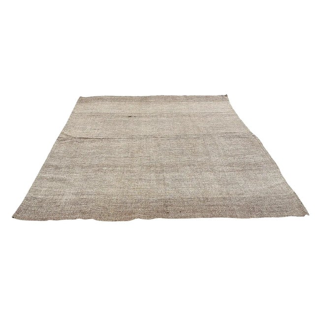 Handwoven vintage modern kilim rug from Adana region of Turkey. Approximatelly 50-60 years old. In very good condition.