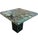 Vintage Green Marble Pedestal Table - Sculptural Stone Side Table / End Table For Sale - Image 4 of 7