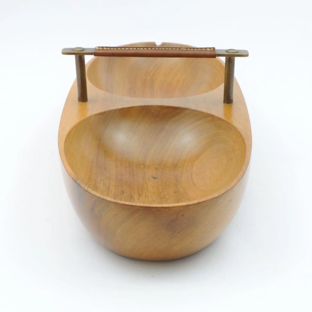 Mid-Century Wooden Bowl by Carl Auböck for Werkstätte Carl Auböck For Sale - Image 9 of 10