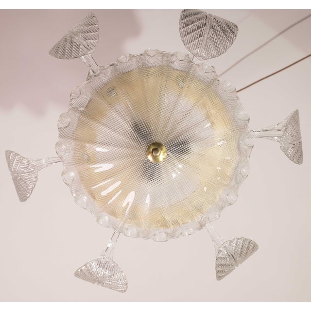 Art Deco Art Decò, Barovier & Toso Pendant, Murano Glass, 1950s For Sale - Image 3 of 12