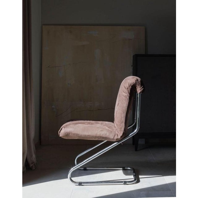 Bauhaus Chairs with Tubular Steel Frame, 1970s, Set of 4 For Sale - Image 9 of 9