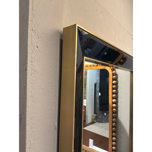 Elegant Villa & House Etienne Large Mirror/ Blue. Rectangular shape with gold accents, blue details. Original retail...