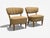 Lisa Johansson-Pape, Lounge Chairs, Brown Boucle, Wood, Finland, 1940s For Sale - Image 4 of 10