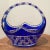 French Vintage Limited Edition Cobalt Blue Cut to Clear Bohemian Crystal Centerpiece Basket For Sale - Image 3 of 13