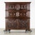 Coffee An Impressive Early 18th Century Dutch Oak Geometric Kussen Cabinet With Integral Secretaire For Sale - Image 8 of 12