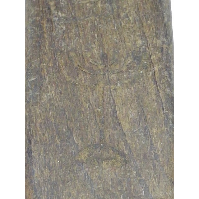 Rare Wwii Mezuzah Litzmannstadt Ghetto Lodz Poland Wood Hand Carved Judaica For Sale - Image 9 of 17