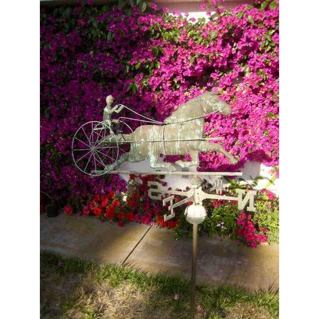 Vintage Horse and Buggy Coper Weathervane For Sale - Image 12 of 13