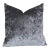 Slate Grey Chenille Velvet Pillow For Sale