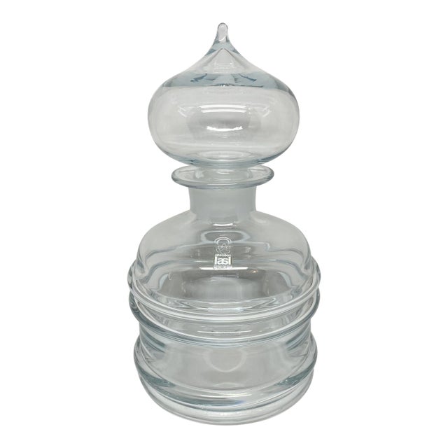 Nanny Still for Riihimaen Lasi Finland Glass Decanter For Sale