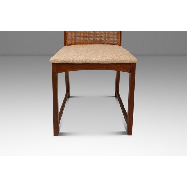 Set of Four ( 4 ) Mid-Century Modern High-Back Cane-Back Dining Chairs by Milo Baughman for Directional, Usa, C. 1950s For Sale - Image 10 of 18