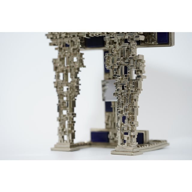 Vintage Brutalist Table Clock from Schmid For Sale - Image 10 of 11