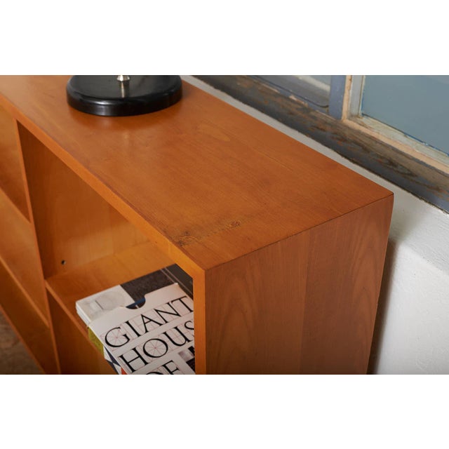 Shelf with Black Steel Legs and Birch Veneered Body For Sale - Image 11 of 15