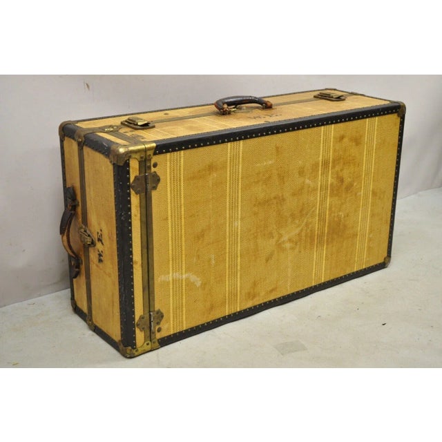 Early 20th Century Antique Overland Fitted Steamer Trunk Luggage Chairish