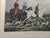 Large Vintage “The Earl of Derby’s Stag Hounds” Equestrian Artwork, Custom Framed Blue, Cream, Red For Sale - Image 15 of 18