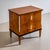 Small Neoclassical chest of drawers with two drawers, cherrywood veneer, and ebonized details. Its distinguishing feature...