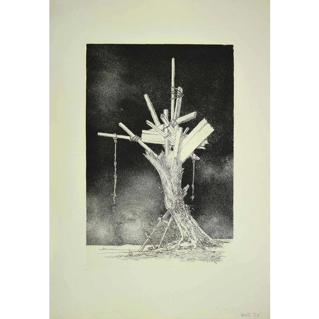 Tree of Life is an original Contemporary artwork realized in the 1970s by the italian artist Leo Guida. Original Etching...