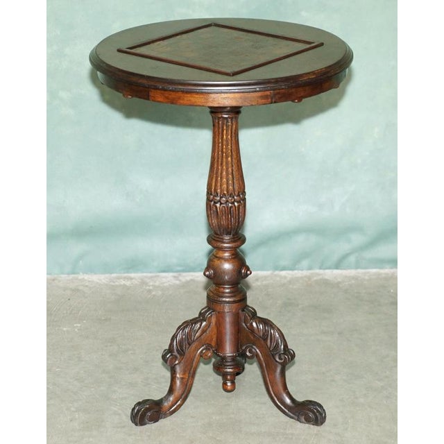Victorian Mahogany hand carved Chessboard side table with lovely fluted base. A very good looking well made and decorative...