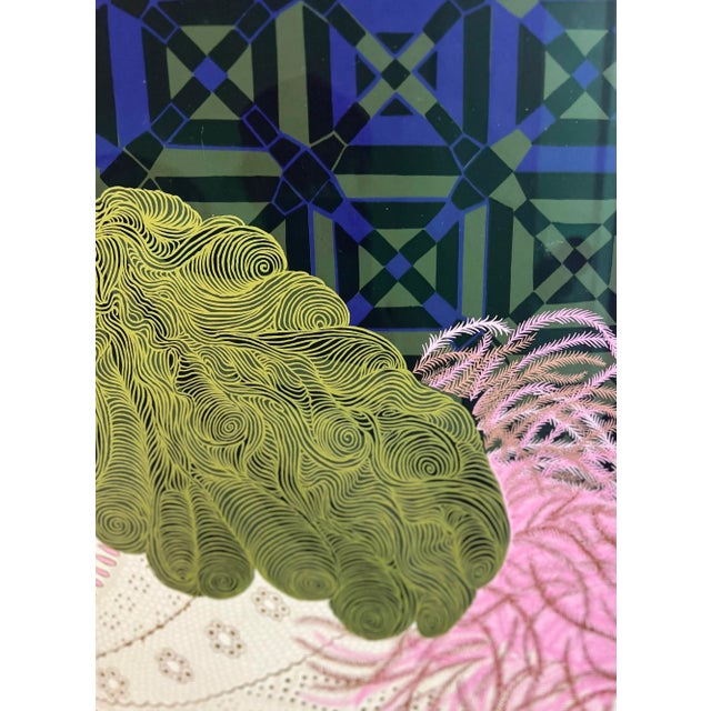 Danièle Akmen Signed Serigraph “Woman With Flower” For Sale In Los Angeles - Image 6 of 9