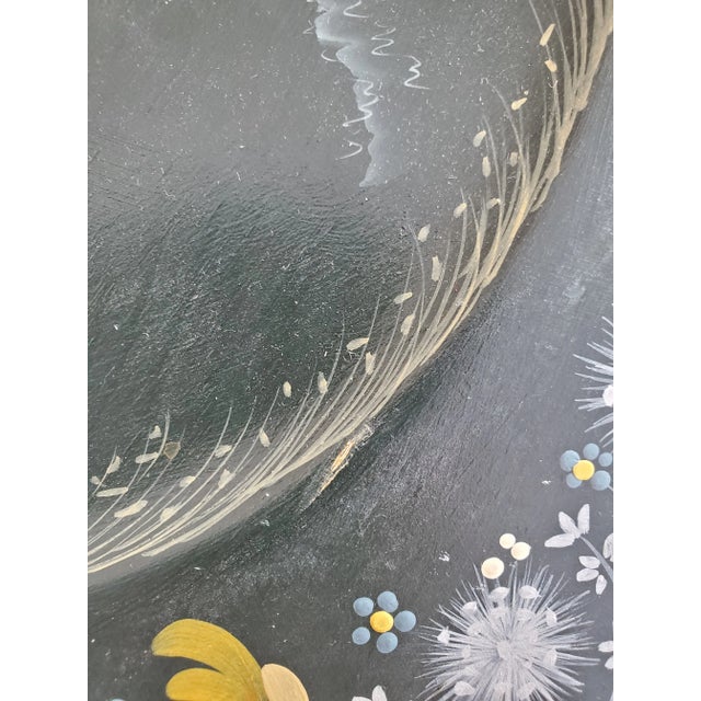 1980s Vintage Fall-Themed Tole Decor For Sale - Image 4 of 6