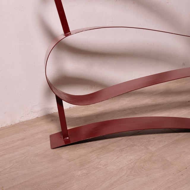 1980s Handcrafted Iron Bookcase, Italy, 1980s For Sale - Image 5 of 18