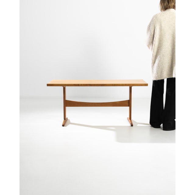 Mid-20th Century Czech Wooden Table For Sale - Image 4 of 11