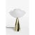 Pair Lotus table lamps by Mason Editions Dimensions: 36 × 48 cm Materials: matte gold 24k base + transparent smoke grey...