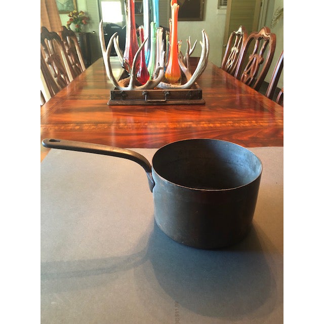 Copper Antique Copper Brown 142 3 Qt. Saucepan For Sale - Image 8 of 8