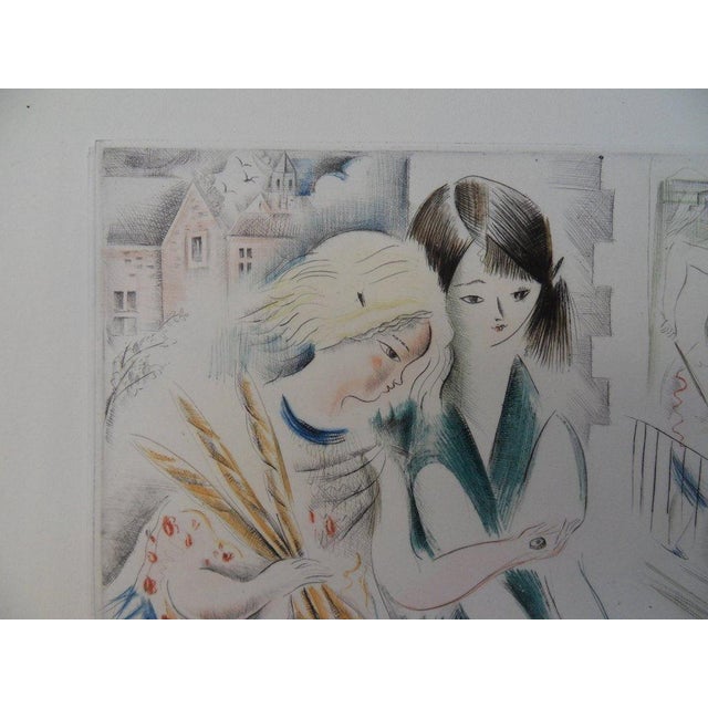 Modern Mily Possoz, Young Girls Out for a Walk, Etching For Sale - Image 3 of 8